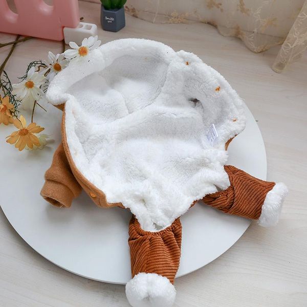 

dog apparel winter pet clothes thicken warm clothing jumpsuit christmas outfit xmas coat jacket overalls puppy costume