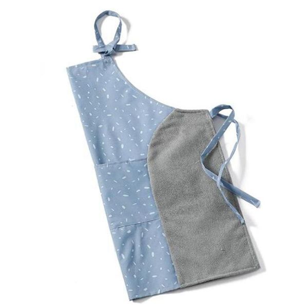 

aprons 1pcs korean fashion cute men and women towel apron waterproof oil-proof home kitchen cooking waist sleeveless