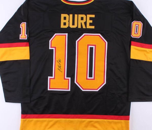 

tees cam talbot pavel bure al macinnis signed autograph signatured autographed auto signature jersey shirts, Black