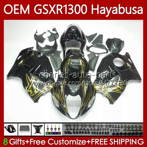 Injeção amarela preta para a Suzuki Hayabusa Body GSXR-1300 GSXR 1300 CC 08-19 77NO.122 1300cc GSXR1300 08 2009 2010 2011 2012 2013 2013 GSX R1300 14 15 17 17 18 19 Concedentes