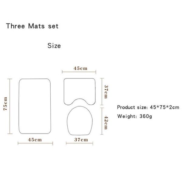 

christmas theme 4pcs bath mat set waterproof bathroom shower curtain non-slip carpets toilet seat cover bath mat ped qylgfk wphome