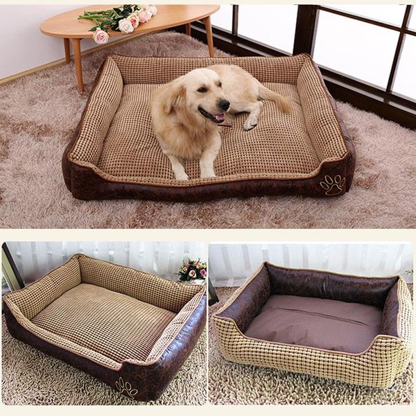 

Winter Warm Dog Bed for Small Large Dogs Cozy Reversible Pet Cat Puppy Big Dog Beds Sofas Chihuahua House Kennel Pets Products