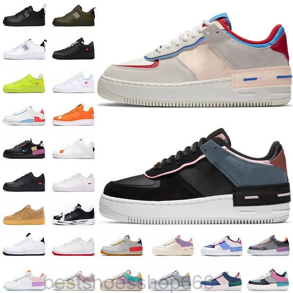 

platform one women mens casual shoes 1 white orange mca university blue forces utility red volt shadow trainers sneakers lpo2, White;red