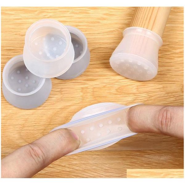 

silicone furniture leg protection cover table feet pad floor protector for home chair leg floor protection anti-slip table legs mtwap