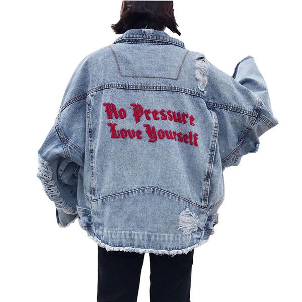 

tajiyane 2020 весна осень джинсовая куртка женская штурма harajuku куртки корейский винтаж женские пальто casaco feminino zl355, Black;brown