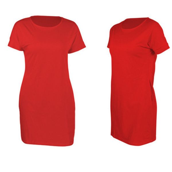 

womens casual dresses fashion dress round neck pullover loose women short sleeve brief22, Black;gray