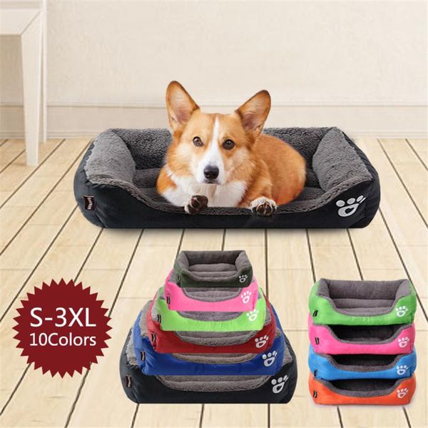 

kennels & pens (s-3xl) large pet cat dog bed 8colors warm cozy house soft fleece nest baskets mat autumn winter waterproof kennel #2