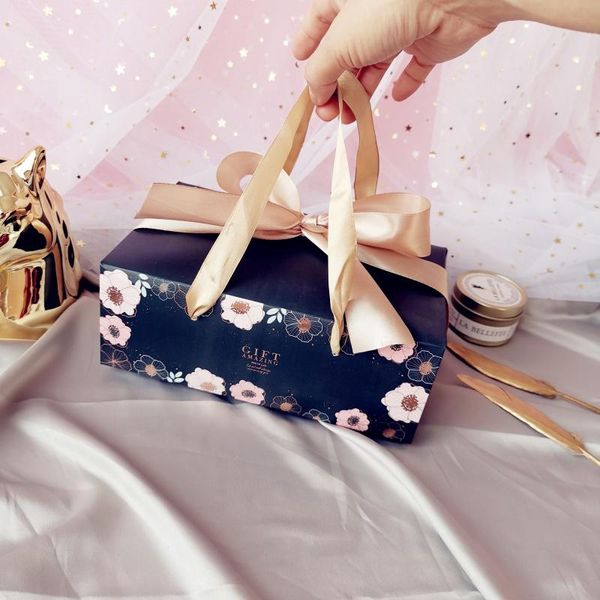 

stobag 5 шт. заклепки портативный цветок синий бумажный ящик день рождения свадьба baby душ добрый пододать diy handmade подарочная упаковка