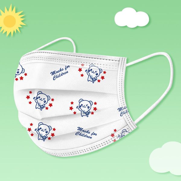 

uod2pu factory price 50pcs disposable children cartoon pattern non-woven fabric dustproof breathable melt blown cloth thr 8 n