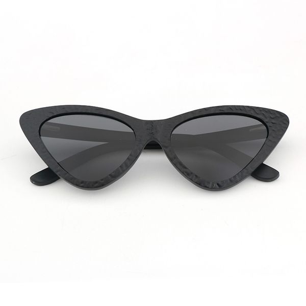 

new fashion ladies cat-eye sunglasses sun glasses polarized customed handmade ebony and bamboo glasses with cases, White;black