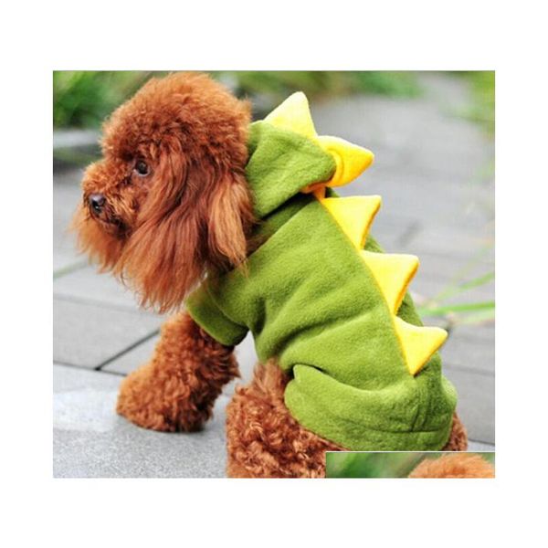 

cw017 pet supplies dogs clothing puppy cat cute dinosaur pretty pet hoodies costumes clothes t shirt fleece pet dog clothes zyu40