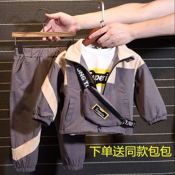 

autumn and suit boys' extra heavy winter clothes, White