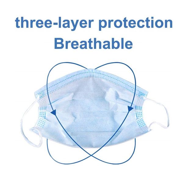 

disposable mask mask and vunv ear-hook 3-layer non-woven part dust soft men breathable to disposable women and protect outdoor 3-l dust bvhj