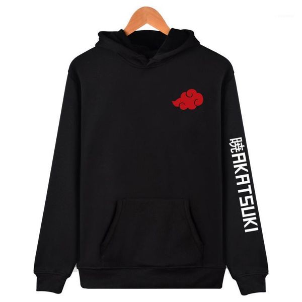 

2020 latest japan anime akatsuki member hoodies hip hop pullover sweatshirt itachi obito large size hoodies1, Black