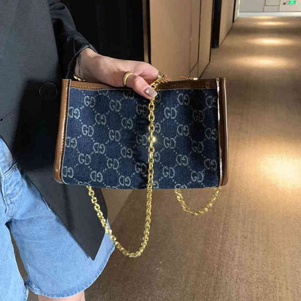 

84% off shop factory qiaoqiu new fashion chain women's denim jacquard shoulder bag fashion retro messenger bag