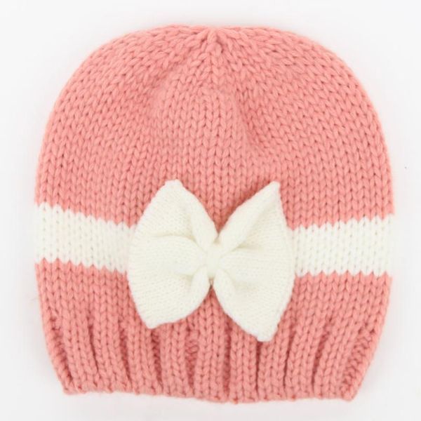 

newborn baby girl boy infant toddler knitting wool crochet hat soft hat cap baby winter hats knitting bow qyltkz, Yellow