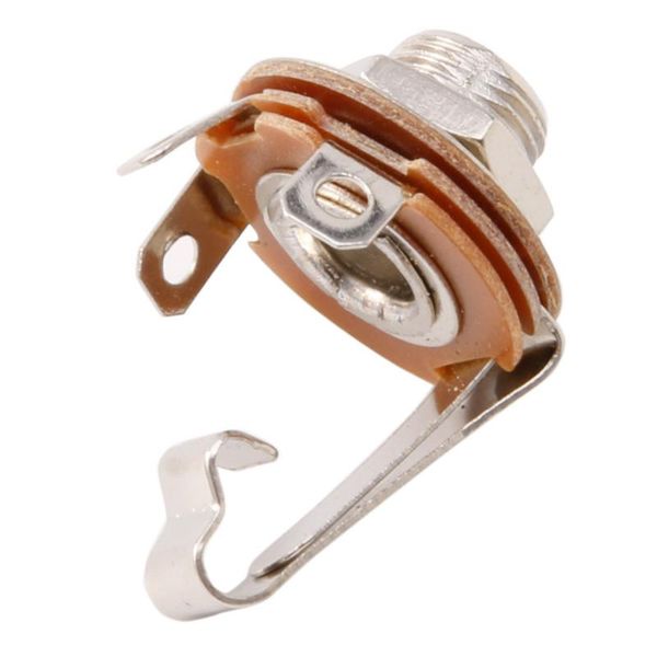 

2020 10pcs 1/4'' 6.35mm stereo jack socket female connector box guitar panel mount