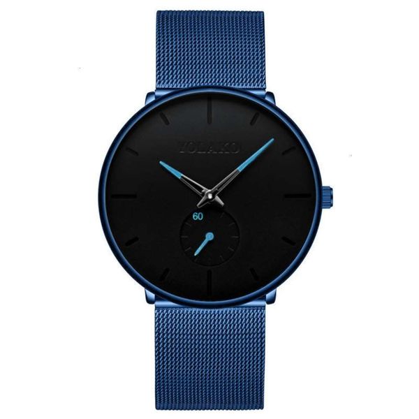 

mesh fashion men's [classic] belt new quartz watch blue casual men's ultra thin watch, Slivery;brown