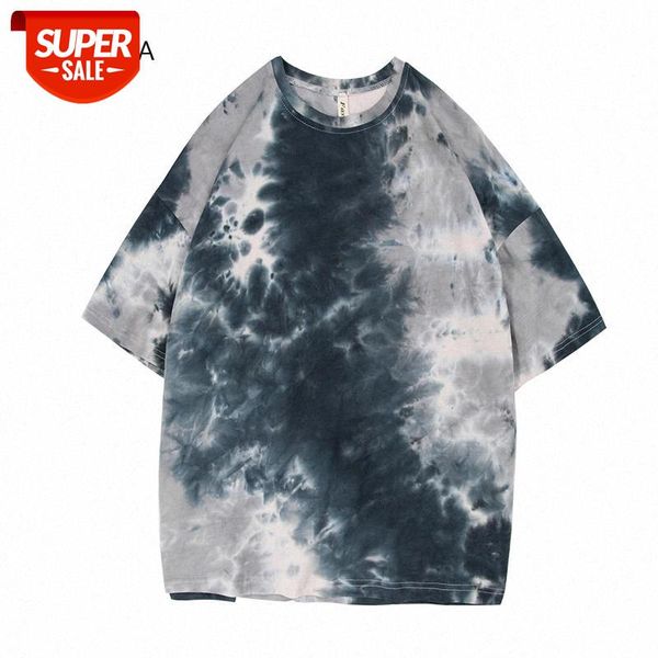 

tie dye summer t shirt women tshirt print short sleeve ladies girls t-shirts harajuku fashion female tshirts casual tee #k87u, White