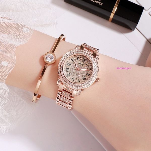 

stars with stars watch new luxury rhinestone niche luxury starry sky watch, Slivery;brown
