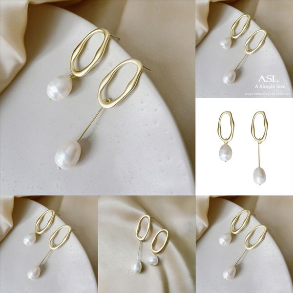 

azyw four-leaf polished high design earring tibetan sier earrings women real ps extravagant earring flower pattern earrings stud, Golden