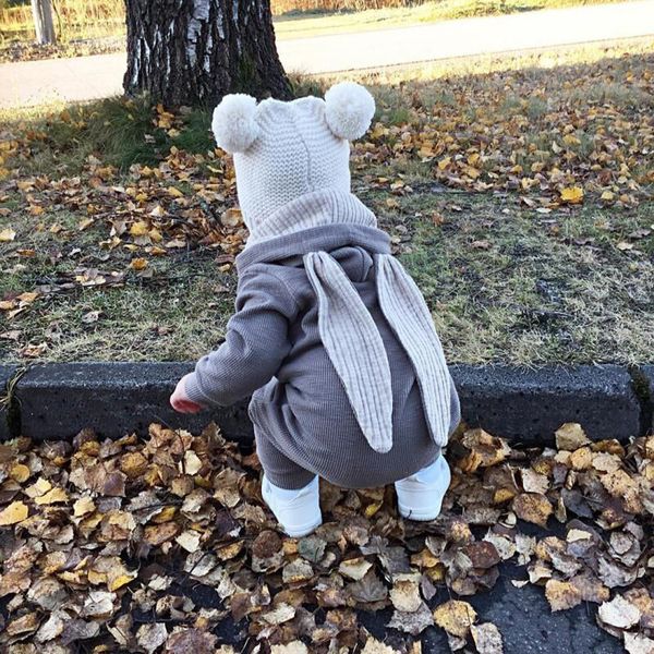 

cartoon bunny baby hoodie outfits rompers cotton zipper baby rompers spring autumn newborn infant costume kid birthday gift, Blue