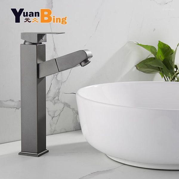 

bathroom sink faucets 304 stainless steel faucet gray basin cold water mixer handle deck mounted tall short tap1
