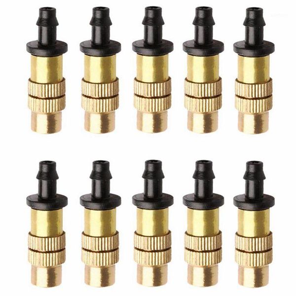 

10 pcs adjustable misting nozzle for gardening sprinkle brass watering sprinkler sprayer for irrigation system1