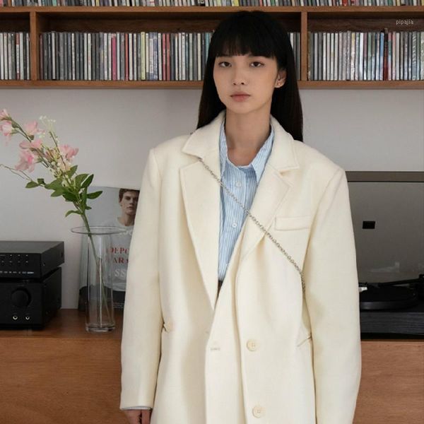 

elegant fashion women blazer simple korean white autumn casual blazer double breasted marynarka damska jacket women de50xz1, White;black