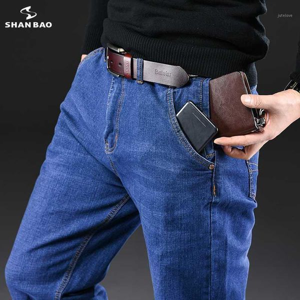 

44 46 48 50 oversized men's straight loose jeans autumn new brand clothing creative anti-theft zipper pocket casual jeans1, Blue