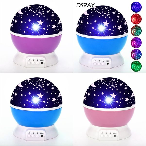 

nursery night light projector star moon sky rotating battery operated bedroom bedside lamp for children kids baby bedroom 154 k2