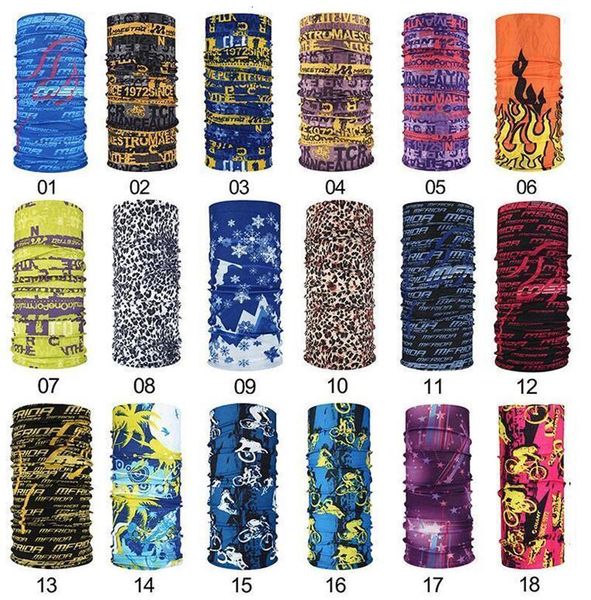 

200styles dhl 24*48cm outdoor seamless magic scarf variety warm halloween cosplay bicycle cs ski headwear half face bandana cycling mask, Black