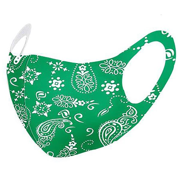 

pm2.5 fashion 3d washable paisley reusable mask care shield sun color gold elbow sequins designer face party masks hh9-3210