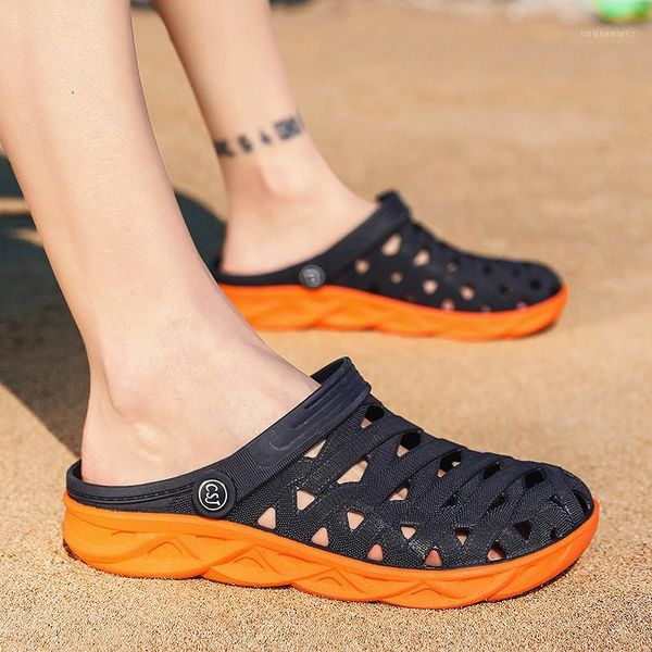 

men summer jelly sandals lightweight massage water shoes beach sandals men gladiator garden zapatillas hombre1, Black