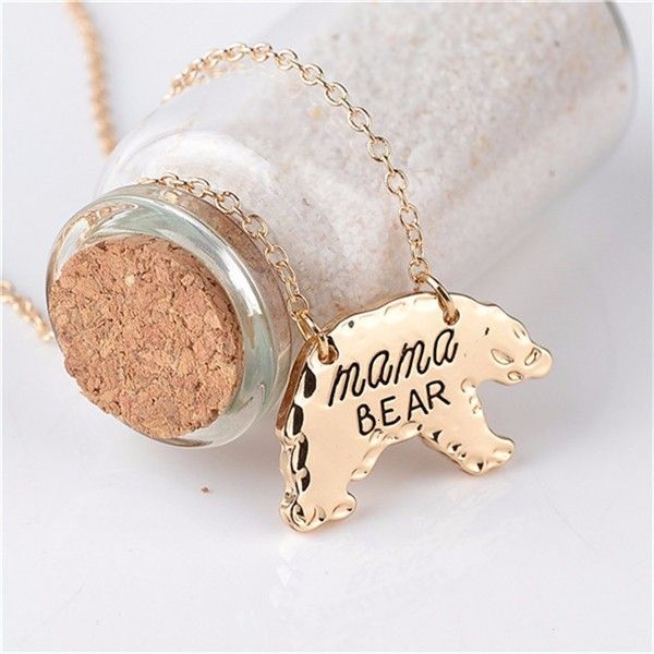 

mother's day birthday mom mama bear necklace for christmas gift
