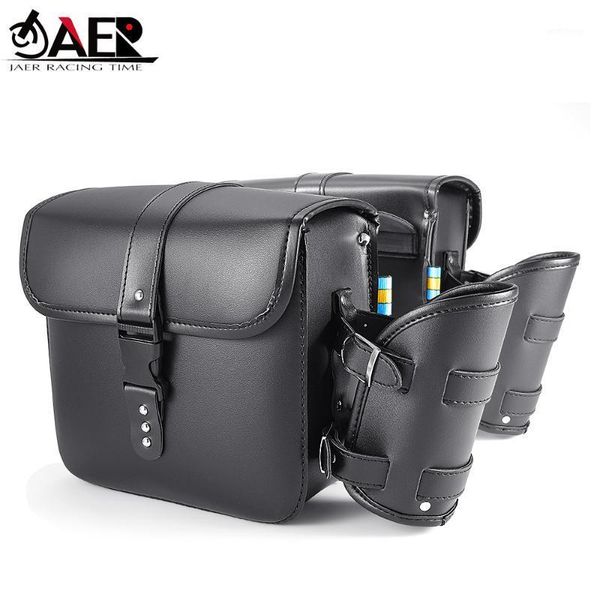 

jaer motorcycle saddle bags pu leather side tool bag luggage for piaggio aprilia1