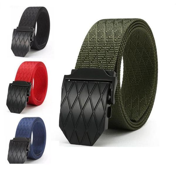 

men's belt military nylon canvas belt luxury 3.8cm wide army tactical belts alloy buckle waist belt w jllram, Black;brown