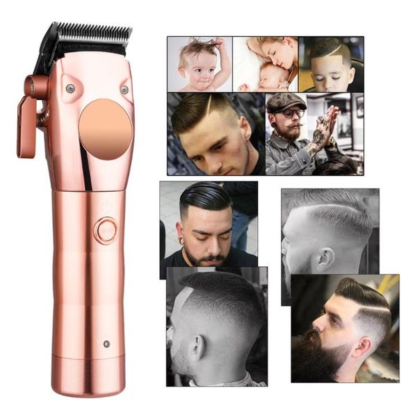 

all-metal barber hair clipper professional electric hair trimmer men cordless cutter machine cut magic rechargeable