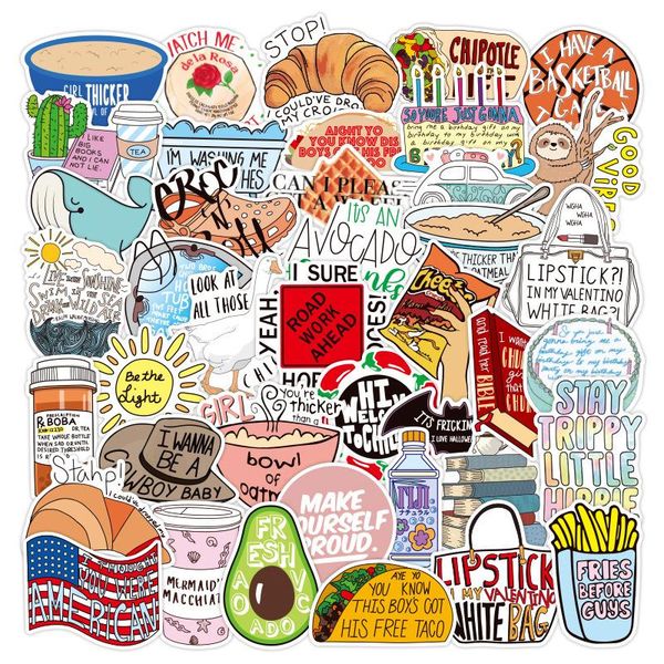 

102 шт. свежий прекрасный стиль граффити наклейки путешествия багажника гитара холодильник ноутбук водонепроницаемые наклейки наклейки для д