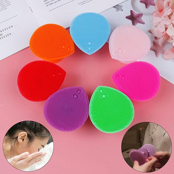 

makeup brushes 1pc silicone wash pad facial cleaner brush face exfoliating blackhead beauty tool foundation cleaning mat
