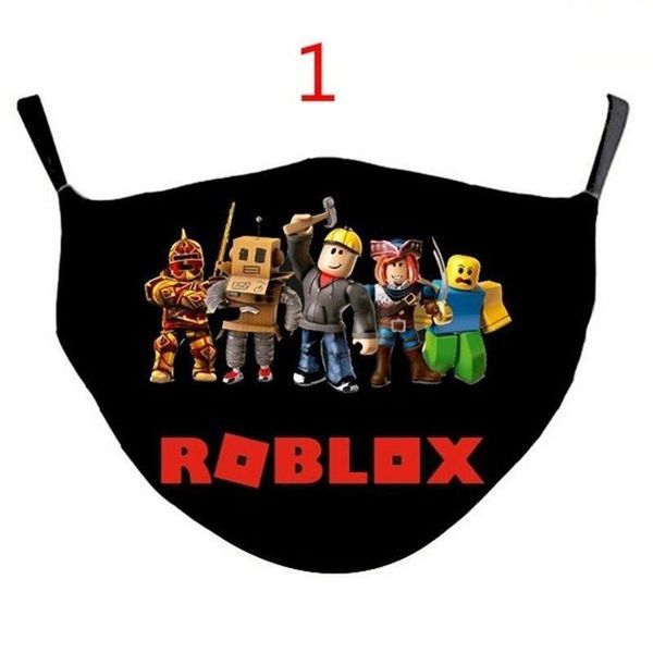 

new christmas party cartoon mask roblox game 3d digital printing can put filter pm2.5 sunscreen anti-dust smog washable cotton masks