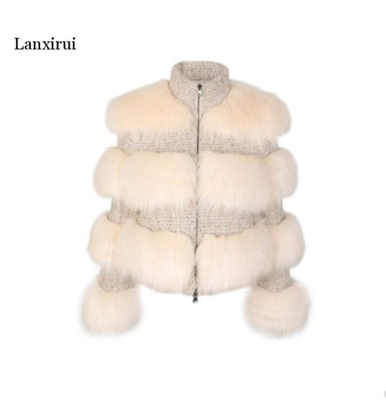 

brand short fur coat winter fashion women faux fur coats furry cute woman fake jacket plus size coat jacket, Black