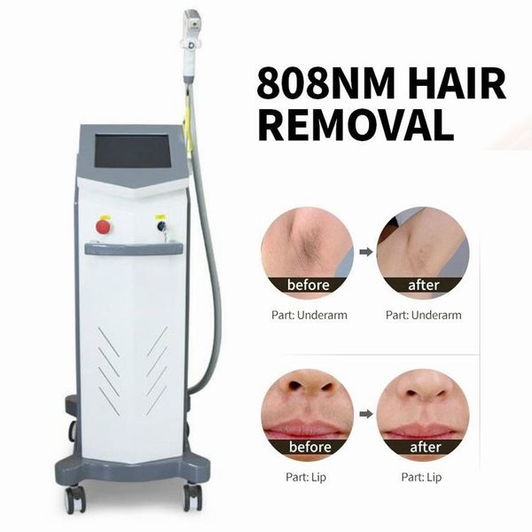 

2020 profession 808nm diode laser machine for hair removal skin rejuvenation 808 nm laser hair removal machine wavelengt equipments, Black