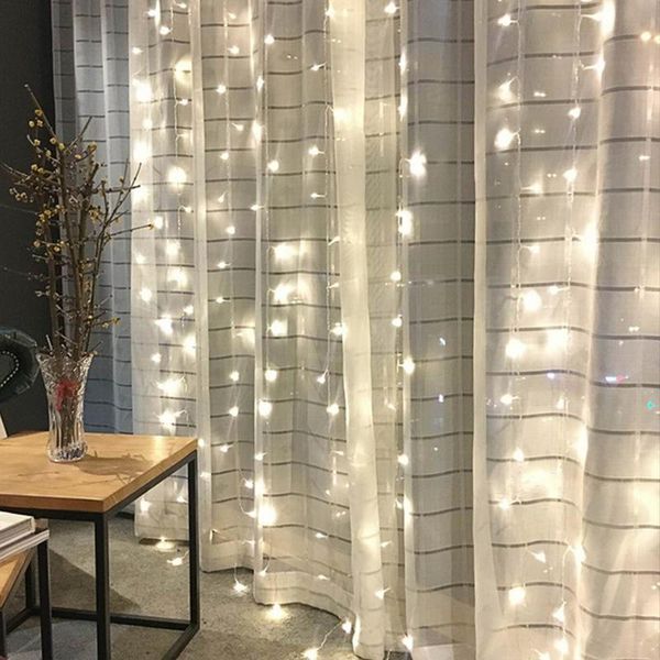 

3x3m 304 led icicle string lights christmas remote control led curtain decor for wedding/party/curtain/garden lights decoration