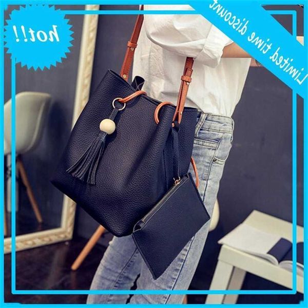

2 in 1 sling bucket handbag shoulder bags and small purse