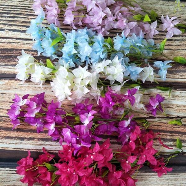 

10p silk bougainvilea flower artificial bougainvillea spectabilis flower stems for wedding centerpieces home shop decor1