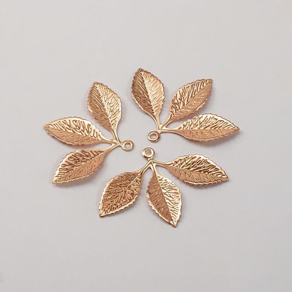 

20pcs 31x2m metal filigree leaf pendants gold silver color floating charms accessoies for diy jewelry making lead nickel h qylbsg