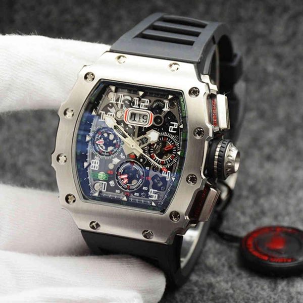 

luxury brand men automatic mechanical watch black red rubber yellow rose gold richard watches stainless steel sapphire aaa+ new top