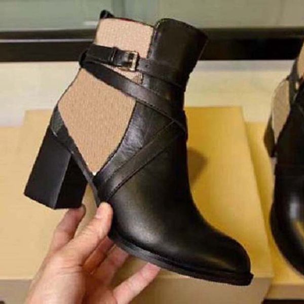 

2021 classic fashion designer ankle boots cowskin head women martin boots female martin casual wild non slip leather women boots 03, Black
