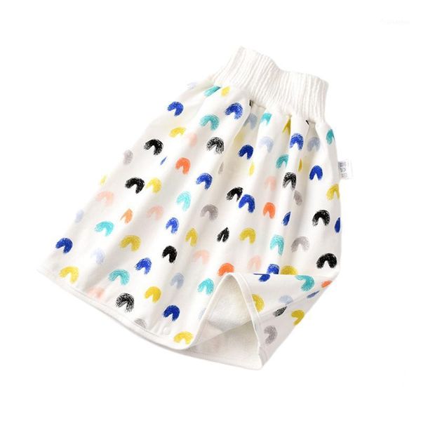 

kids pantskirt floral print high waist diaper skirt shorts for girls and boys m/l1